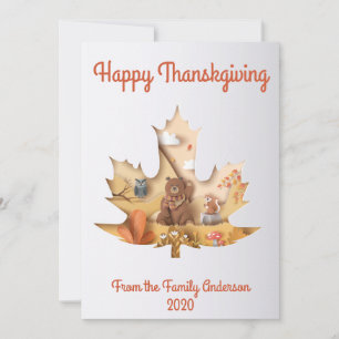 Cartes Pour Fêtes Annuelles Tarjeta de felicitacion de agradecimiento