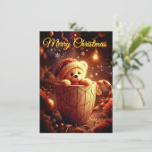 Cartes Pour Fêtes Annuelles Tarjeta de Navidad  (Debout devant)