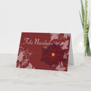 Cartes Pour Fêtes Annuelles Tarjeta de Pascua Nochebuena de Feliz Navidad