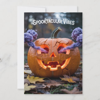Cartes Pour Fêtes Annuelles Tarjeta Halloween - Vibraciones espeluznantes