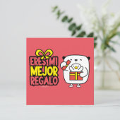Cartes Pour Fêtes Annuelles Tarjeta Navidad│Eres mi mejor regalo (Debout devant)
