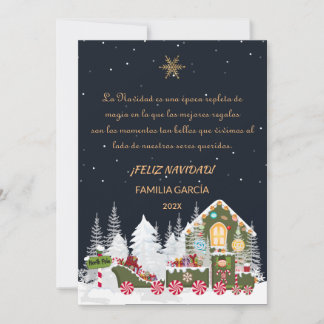 Cartes Pour Fêtes Annuelles Tarjeta Navidad Nombre Editable Expresso Polar Elf