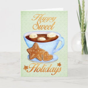 Cartes Pour Fêtes Annuelles Tasse de Noël de Choco chaud