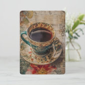 Cartes Pour Fêtes Annuelles Tasse de thé (Debout devant)