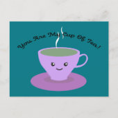 Cartes Pour Fêtes Annuelles Tasse de thé (Devant)