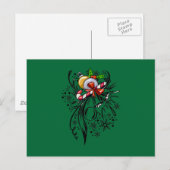 Cartes Pour Fêtes Annuelles Tatouage de Noël (Devant / Derrière)