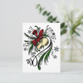 Cartes Pour Fêtes Annuelles Tatouage de Noël (Debout devant)