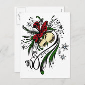Cartes Pour Fêtes Annuelles Tatouage de Noël (Devant / Derrière)