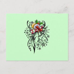 Cartes Pour Fêtes Annuelles Tatouage de Noël
