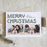 Cartes Pour Fêtes Annuelles Taupe Vert Scandinave Deux Photo Noël<br><div class="desc">Envoyez une fête avec notre carte de Noël personnalisable en deux photos, avec une typographie de style scandinave. Ce collage photo de la carte de Noël marie magnifiquement l'esthétique moderne à l'esprit festif, vous permettant de présenter deux de vos photos préférées. La typographie moderne est complétée par un design minimaliste...</div>