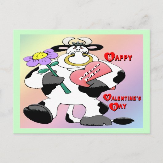 Cartes Pour Fêtes Annuelles Taureau de Valentine (Devant)