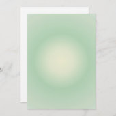 Cartes Pour Fêtes Annuelles Taurus Aura Gradient Zodiac, Vert Aura Gradient (Devant / Derrière)
