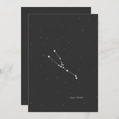 Cartes Pour Fêtes Annuelles Taurus, Constellation "Taureau" (Devant / Derrière)