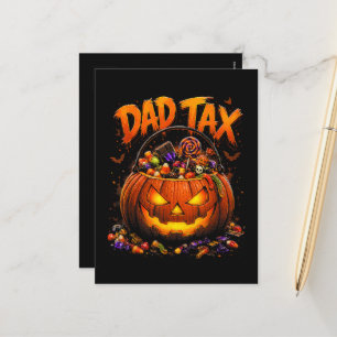 Cartes Pour Fêtes Annuelles Taxe Papa Drôle Halloween Citrouille