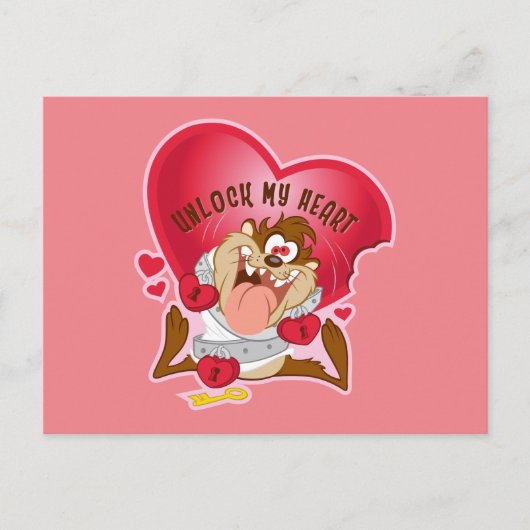 Cartes Pour Fêtes Annuelles TAZ™ - Débloquez mon cœur (Devant)