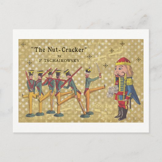 Cartes Pour Fêtes Annuelles Tchaikovski Nutcracker Soldats Noël (Devant)