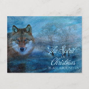 Cartes Pour Fêtes Annuelles TCWC - Noël du loup bleu