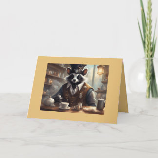 Cartes Pour Fêtes Annuelles Tea time pirate critter birthday card