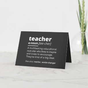 Cartes Pour Fêtes Annuelles Teacher Definition