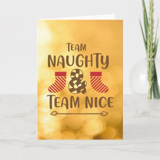 CARTES POUR FÊTES ANNUELLES TEAM NAUGHTY & TEAM NICE (Devant)