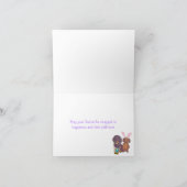 Cartes Pour Fêtes Annuelles Teckel de Pâques (Intérieur)