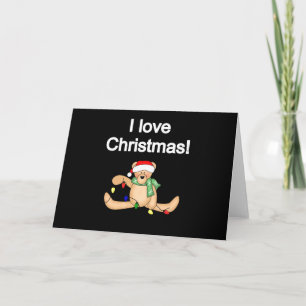 Cartes Pour Fêtes Annuelles Teddy Bear I Love Tshirts et cadeaux de Noël