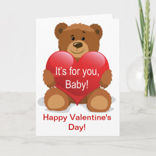 Cartes Pour Fêtes Annuelles Teddy Bear Valentine