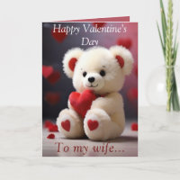 Teddy Bear Valentine's Card pour femme