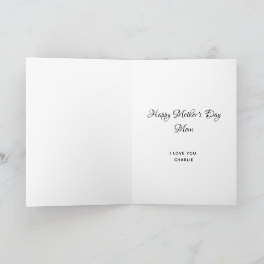 Cartes Pour Fêtes Annuelles Teddy Pet Photo Dog Maman Mother's Day (Intérieur)