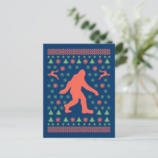 Cartes Pour Fêtes Annuelles Tee - shirts de chandail de vacances Bigfoot (Debout devant)