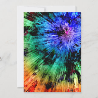 Cartes Pour Fêtes Annuelles Teinture à tarte Abstraite