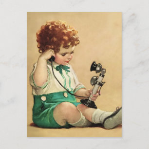 Cartes Pour Fêtes Annuelles Téléphone par Jessie Willcox Smith