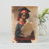 Cartes Pour Fêtes Annuelles Tellement fier de notre diplômé (Debout devant)