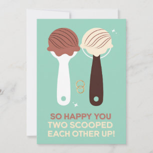 Cartes Pour Fêtes Annuelles Tellement heureux que vous deux vous soyez pris mu
