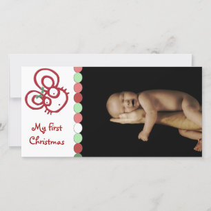 Cartes Pour Fêtes Annuelles Tellement mignon Souris de Noël Mon premier Noël