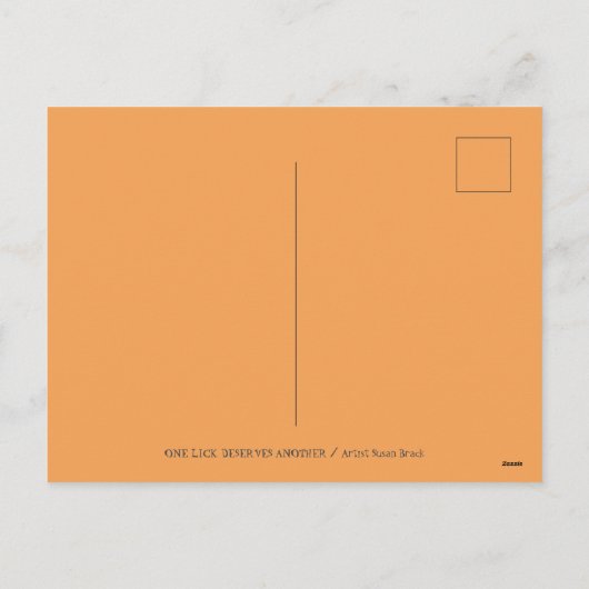 CARTES POUR FÊTES ANNUELLES TÉMOIGNAGE MANGEANT DE LA GLACE CRÈME CONE, HALLOW (Dos)