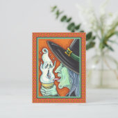 CARTES POUR FÊTES ANNUELLES TÉMOIGNAGE MANGEANT DE LA GLACE CRÈME CONE, HALLOW (Debout devant)