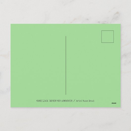 CARTES POUR FÊTES ANNUELLES TÉMOIGNAGE MANGEANT DE LA GLACE CRÈME CONE, HALLOW (Dos)