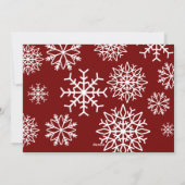 Cartes Pour Fêtes Annuelles Température moderne Falling snowflakes Vacances ro (Dos)