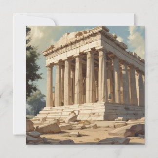Cartes Pour Fêtes Annuelles Temple du Parthénon de la Grèce Vintage voyage Ath