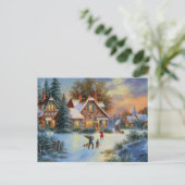 Cartes Pour Fêtes Annuelles Temps de jeu hivernal (Debout devant)