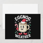 Cartes Pour Fêtes Annuelles Temps de lait de poule Noël rétro Noël (Devant / Derrière)