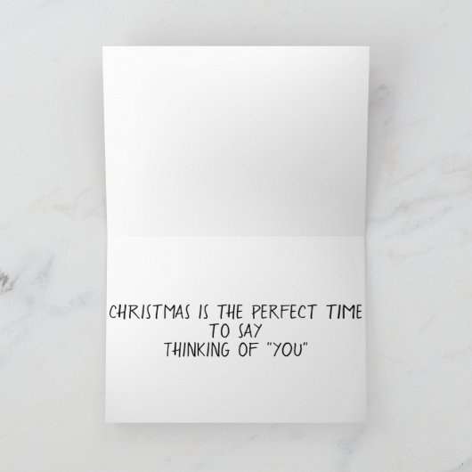 CARTES POUR FÊTES ANNUELLES TEMPS DE L'ANNÉE À "PENSER À VOUS" NOËL (Intérieur)