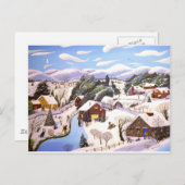 Cartes Pour Fêtes Annuelles Temps de Noël (Devant / Derrière)