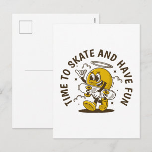Cartes Pour Fêtes Annuelles Temps de patiner