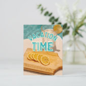 Cartes Pour Fêtes Annuelles temps de vacances (Debout devant)