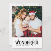 Cartes Pour Fêtes Annuelles Temps merveilleux 2 photo fun Noël (Devant)