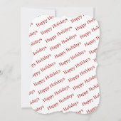 Cartes Pour Fêtes Annuelles Temps moderne Joyeuses vacances Fancy Cut (Dos)