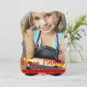 Cartes Pour Fêtes Annuelles Temps moderne Joyeuses vacances Fancy Cut (Debout devant)