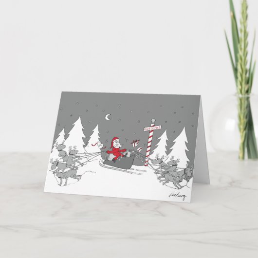 Cartes Pour Fêtes Annuelles Temps polarisés (Devant)